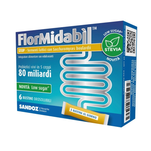 Flormidabil stop 6 bustine con stevia