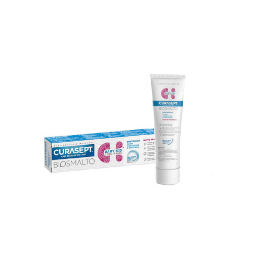 Curasept biosmalto dentifricio baby kid fragola carie abrasione & erosione 50 ml