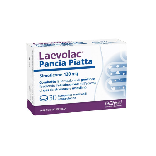 Laevolac pancia sgonfia 30 compresse masticabili senza glutine