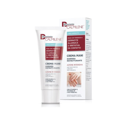 Dermovitamina calmilene crema mani barriera ristrutturante azione intensiva per dermatite allergica o irritativa da contatto 75 ml