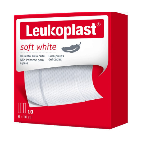 Leukoplast soft white 100 x 8 cm 10 pezzi