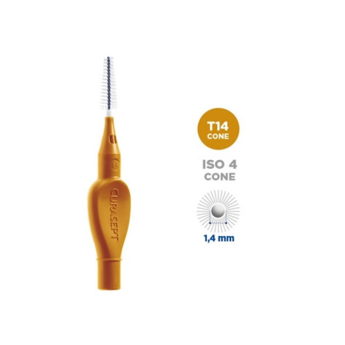 Curasept proxi t14 cone ocra/dark gold 5 pezzi