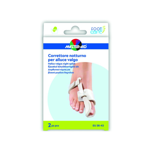 Correttore notte alluce valgo master-aid footcare 36-43 2 pezzi d10