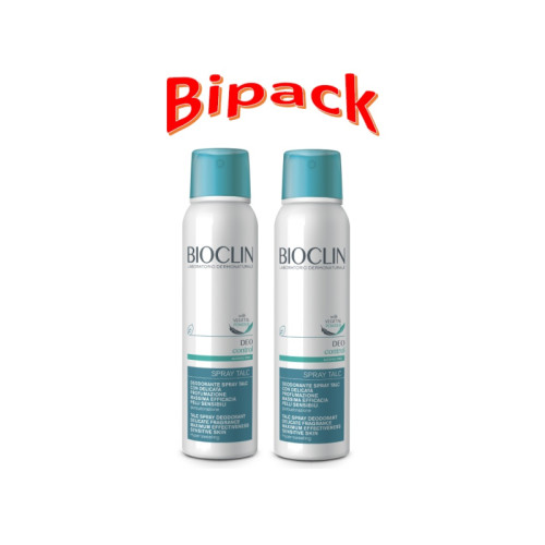 Bioclin deo control spray talc bipack