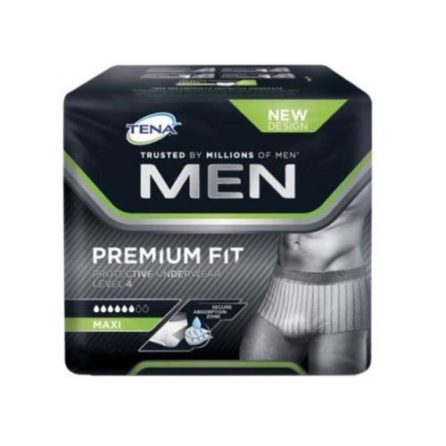 Mutandina assorbente maschile tena men premium fit livello 4 s/m 10 pezzi