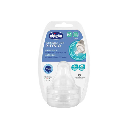 Chicco tettarella perfect 5 6m in silicone 2 pezzi pap