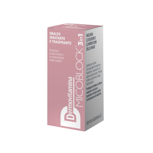 Dermovitamina micoblock 3 in 1 smalto idratante e traspirante nude 5 ml