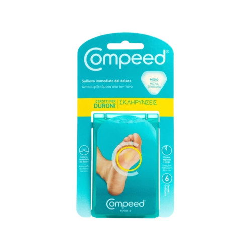 Compeed cerotti per duroni medio 6 pezzi