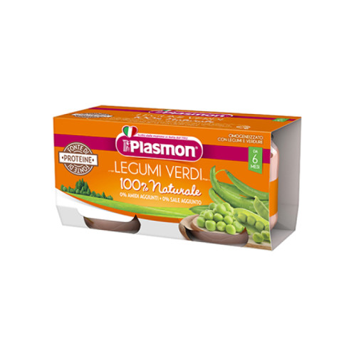 Plasmon omogeneizzato legumi verdi 2x80 g