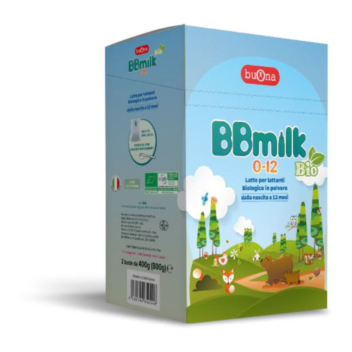 Bbmilk 0-12 bio polvere 2 buste da 400 g