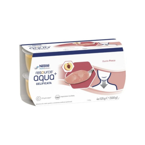 Resource aqua acqua gelificata+peach cup 6 4x125 g