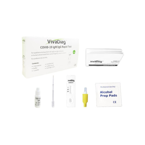 Test sierologico rapido covid-19 vivadiag determinazione qualitativa anticorpi igg/igm anti sars-cov-2 nel sangue/siero/plasma mediante immunocromatografia uso professionale