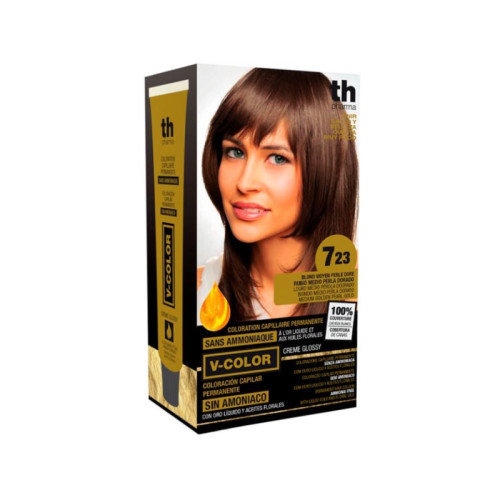 Th pharma v color kit tintura senza ammoniaca n 7,23