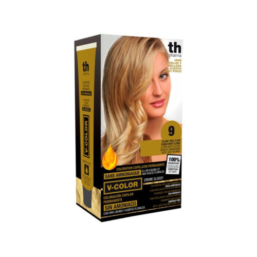 Th pharma v color kit tintura senza ammoniaca n 9 con oro liquido