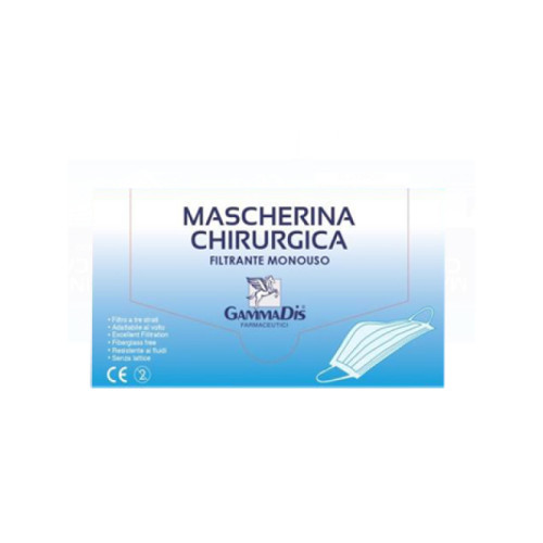 Mascherina chirurgica 50 pezzi gammadis