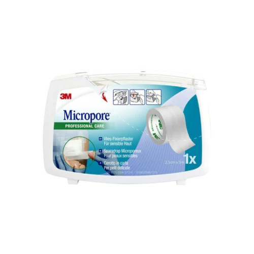 Cerotto in carta micropore surgical tape m5x25mm dispenser