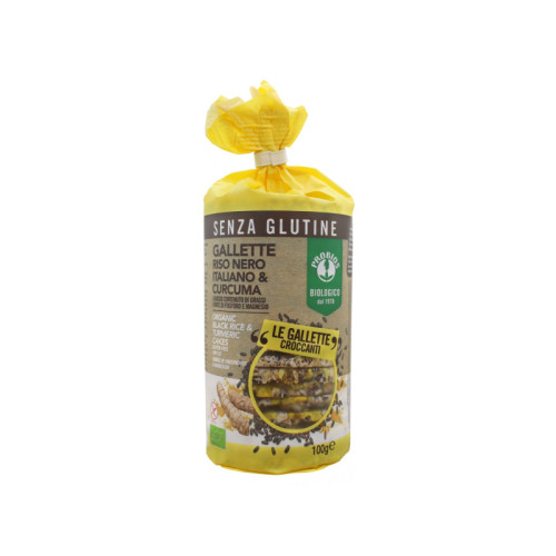 Probios gallette riso nero/curcuma 100 g