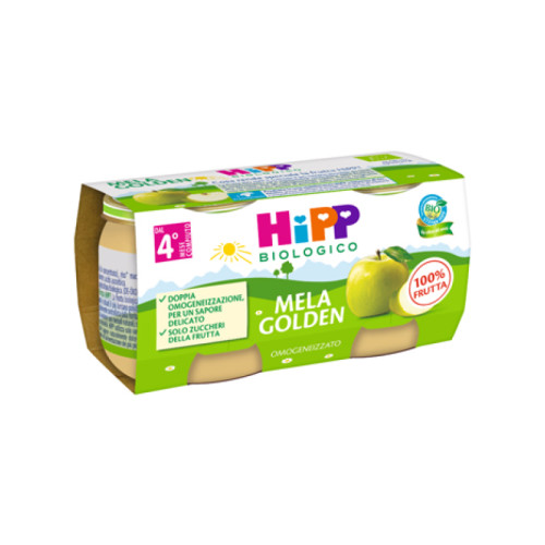 Hipp bio omogeneizzato mela golden 2 x 80 g