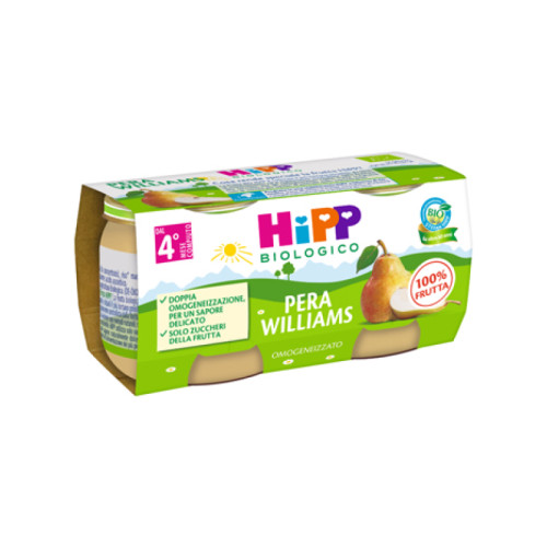 Hipp bio omogeneizzato pera williams 2 x 80 g