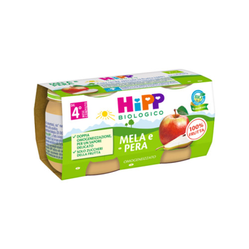 Hipp omogeneizzato mela/pera 2 x 80 g