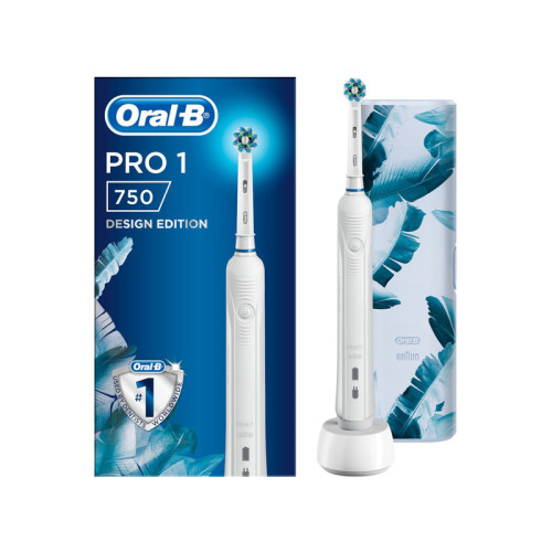 Oralb pro1 colour cross action spazzolino elettrico bianco