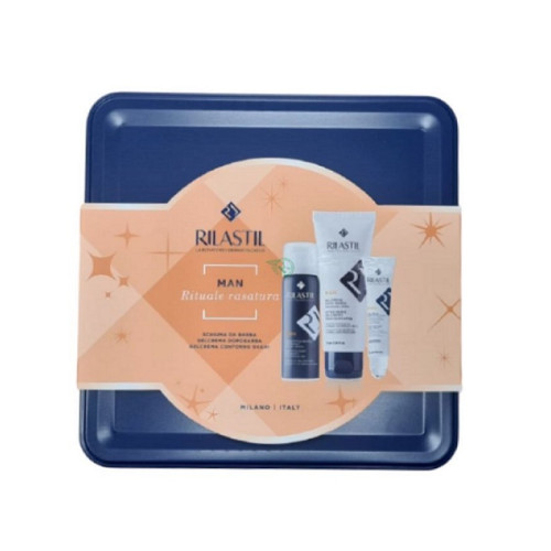 Rilastil cofanetto man 1 rilastil man gel crema dopobarba 75 ml + 1 rilastil man schiuma da barba 200 ml