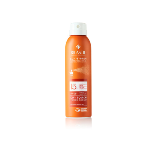 Rilastil sun system dry dry touch spf 15 protezione media water resistant 200 ml
