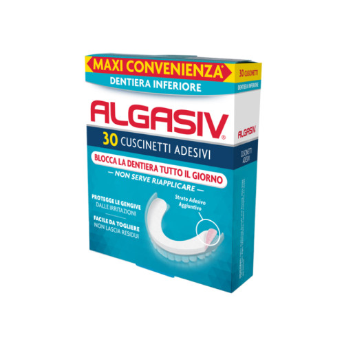 Algasiv adesivo per protesi dentaria inferiore 30 pezzi