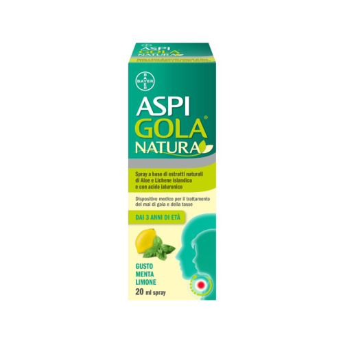 Aspi gola natura spray menta limone 20 ml