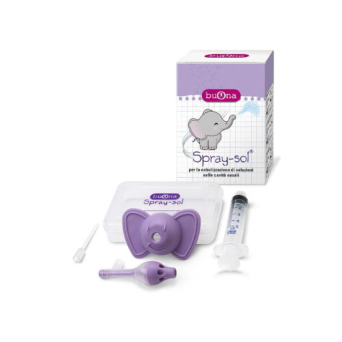 Buona spray-sol nebulizzatore spray sol + ago cannula + siringa luer lock da 5 ml + elefantino copri-siringa + contenitore