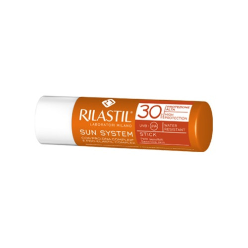 Rilastil sun system photo protection terapy stick transparente spf 30 4 ml