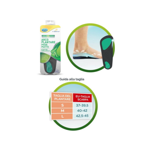 Scholl plantare arco l 2 pezzi