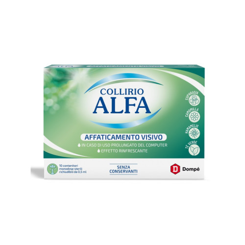 Collirio alfa affaticamento visivo 10 pezzi monodose