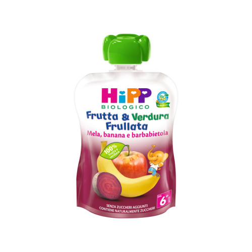 Hipp bio frutta & verdura mela banana barbabietola 90 g
