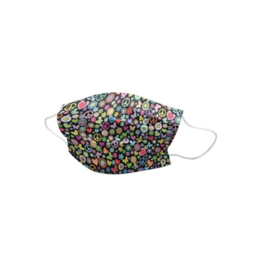 Mascherina chirurgica filtrante 98% 3 veli tipo iir con elastici adulti peace 10 pezzi