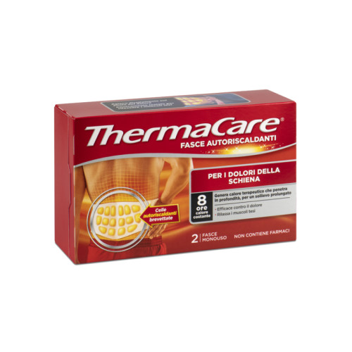 Fascia autoriscaldante a calore terapeutico thermacare schiena 2 pezzi