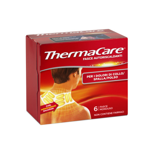 Fasce autoriscaldanti a calore terapeutico thermacare collo/spalla/polso 6 pezzi