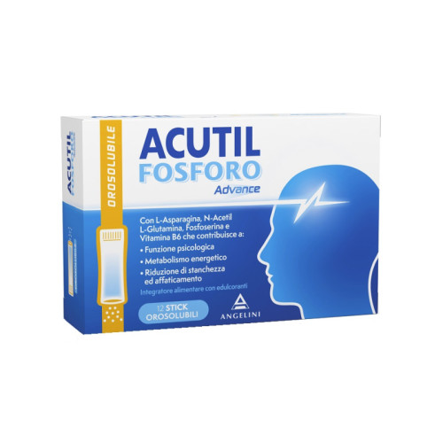 Acutil fosforo advance 12 stick orosolubili