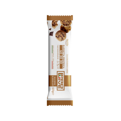 Prolive 40 30 30 barretta proteica cioccolato fondente/cookies 40 g