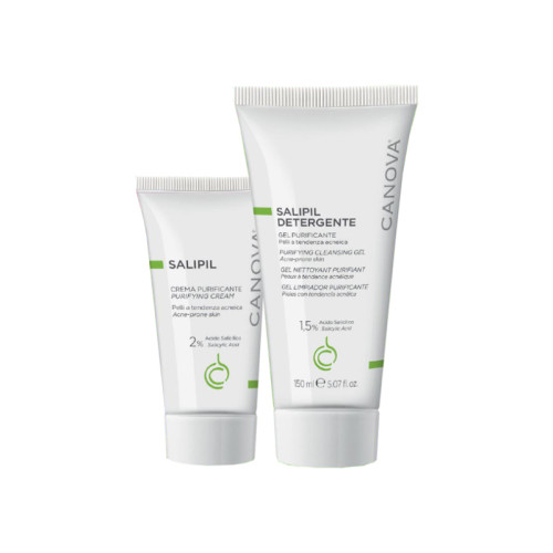 Salipil crema purificante 50 ml + salipil detergente gel purificante 150 ml in omaggio