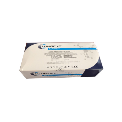 Test antigenico rapido covid-19 clungene determinazione qualitativa antigeni sars-cov-2 in tamponi nasofaringei/orofaringei mediante immunocromatografia 25 pezzi uso professionale