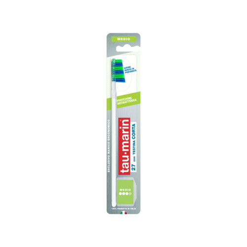 Taumarin professional spazzolino 27 medio testina corta protezione antibatterica