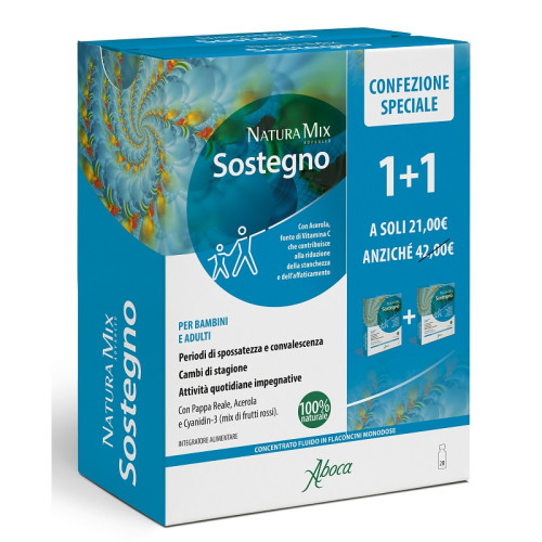 Natura mix advanced sostegno 10 flaconcini + 10 flaconcini confezione speciale