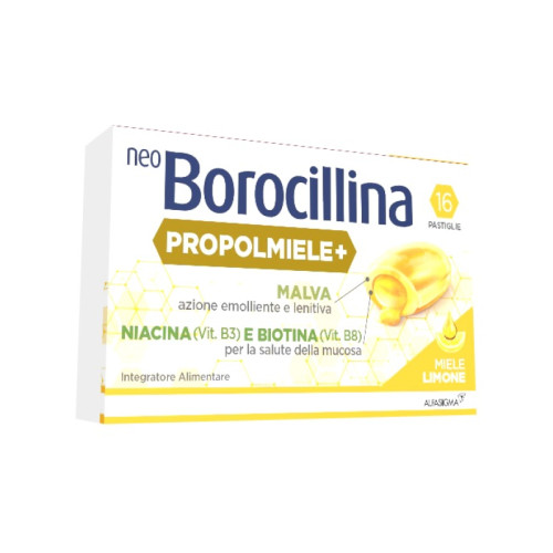 Neoborocillina propolmiele+ miele/limone 16 pastiglie