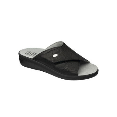 Antonia cross printed microfibre+elasticated w nero 36