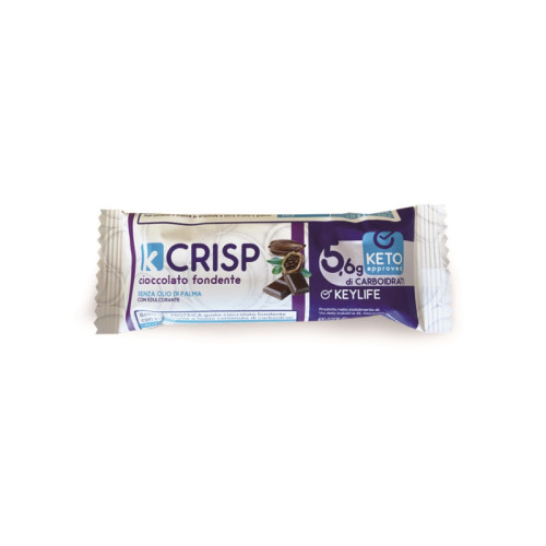 Keylife kcrisp cioccolato fondente barretta 35 g