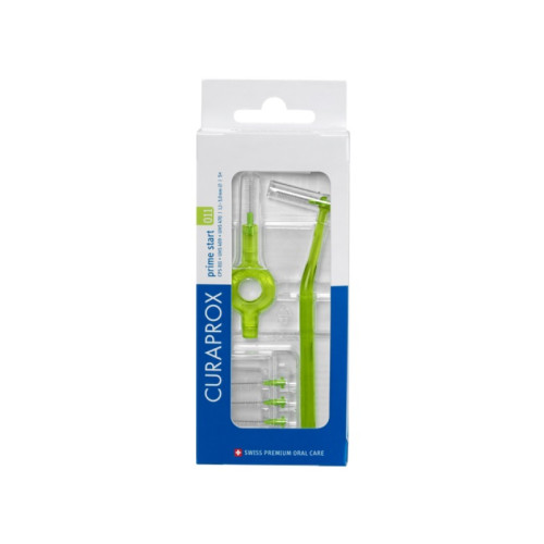 Curaprox cps 011 scovolino prime start 011 lime green 5 pezzi