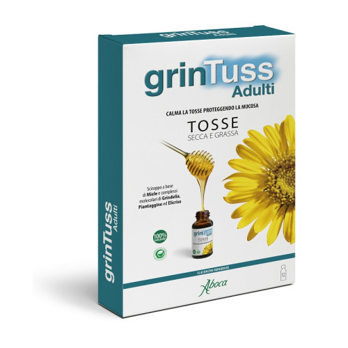 Grintuss adulti sciroppo 12 flaconcini monodose