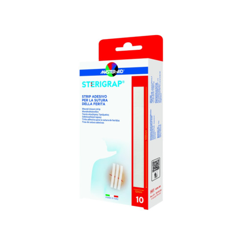 Master-aid sterigrap strip adesivo sutura ferite 100x12 mm 6 pezzi