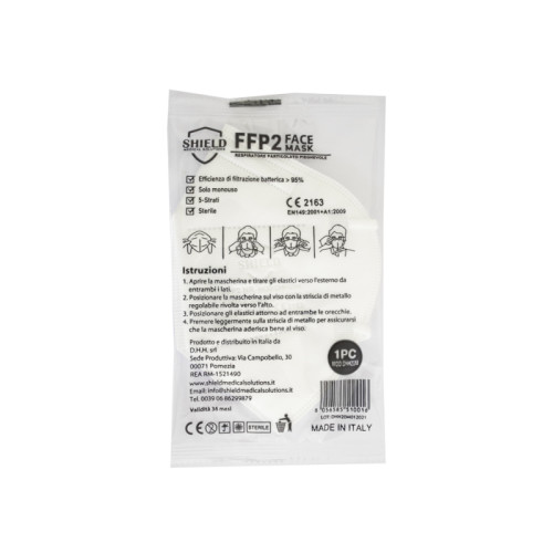 Shield ffp2 face mask 1 pezzo